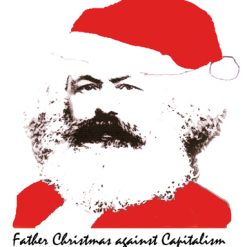 Father Xmas Against Capitalism -G1002 Greeting Card