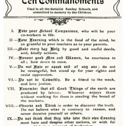 Socialist Ten Commandments P929